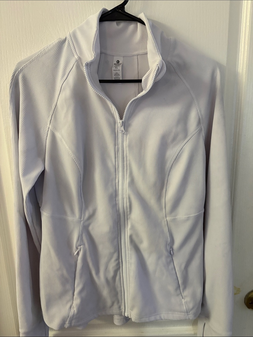 90 Degree By Reflex Light Lavender Full-Zip Utility Jacket
